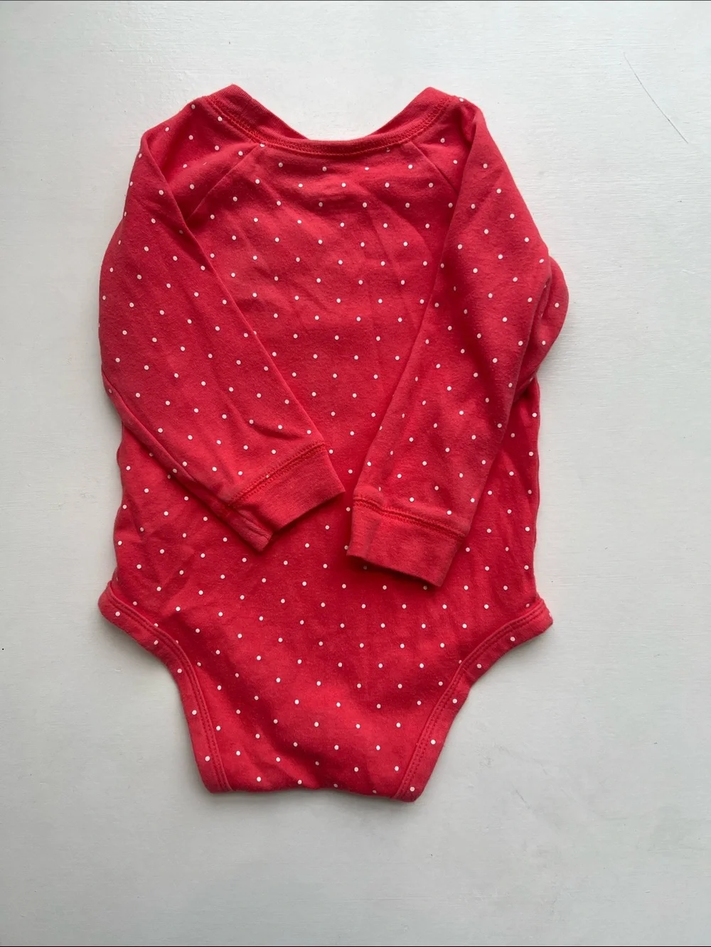 Red Polka Dot 'Daddy's Girl' Long-Sleeve Baby One-Piece